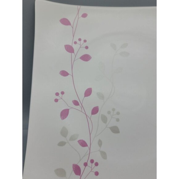 Teavana Square Dinner Plate 10" Fine Porcelain Exclusive Collection Floral - Picture 8 of 12